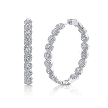 Load image into Gallery viewer, 4.90CT DIAMOND HOOP EARRING
