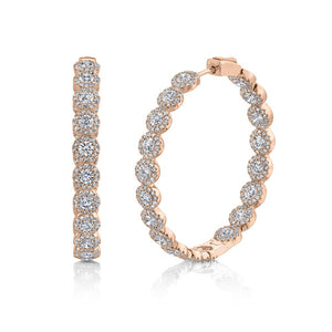 4.90CT DIAMOND HOOP EARRING