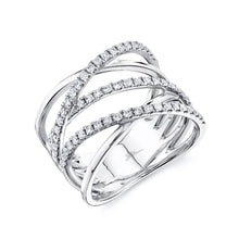 Load image into Gallery viewer, 0.55CT DIAMOND BRIDGE RING
