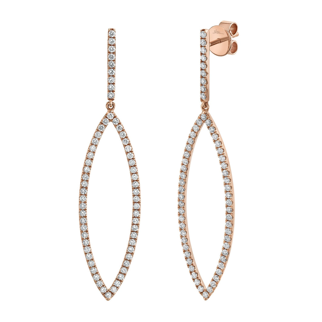 1.09CT DIAMOND EARRING