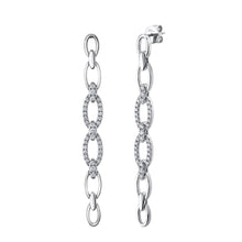 Load image into Gallery viewer, 1.07CT DIAMOND LINK EARRING
