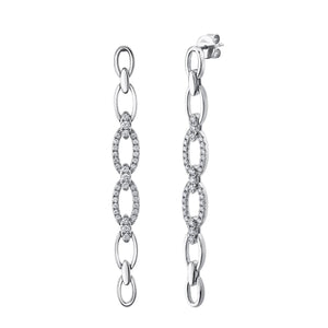 1.07CT DIAMOND LINK EARRING