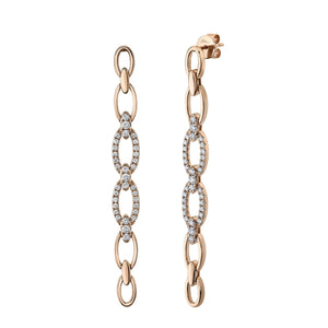 1.07CT DIAMOND LINK EARRING