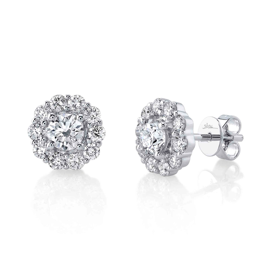 1.58CT DIAMOND STUD EARRING