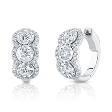 Load image into Gallery viewer, 1.78CT DIAMOND HOOP EARRING
