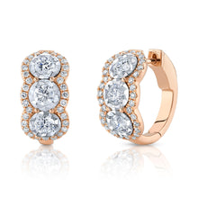 Load image into Gallery viewer, 1.78CT DIAMOND HOOP EARRING
