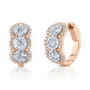 1.78CT DIAMOND HOOP EARRING