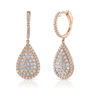 2.18CT DIAMOND PEAR EARRING