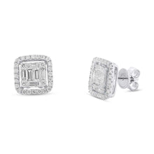 Load image into Gallery viewer, 1.36CT DIAMOND BAGUETTE STUD EARRING
