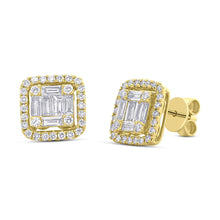 Load image into Gallery viewer, 1.36CT DIAMOND BAGUETTE STUD EARRING
