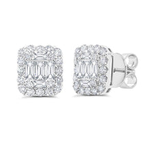 Load image into Gallery viewer, 1.36CT DIAMOND BAGUETTE STUD EARRING
