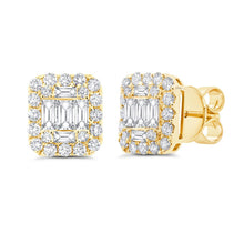 Load image into Gallery viewer, 1.36CT DIAMOND BAGUETTE STUD EARRING
