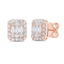 Load image into Gallery viewer, 1.36CT DIAMOND BAGUETTE STUD EARRING
