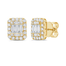 Load image into Gallery viewer, 1.72CT DIAMOND BAGUETTE STUD EARRING
