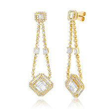 Load image into Gallery viewer, 5.74CT DIAMOND BAGUETTE EARRING
