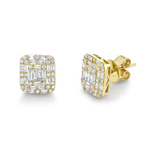 Load image into Gallery viewer, 1.10CT DIAMOND BAGUETTE STUD EARRING
