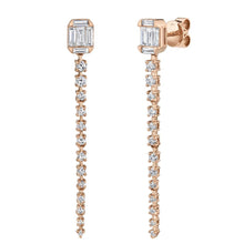 Load image into Gallery viewer, 1.17CT DIAMOND BAGUETTE EARRING
